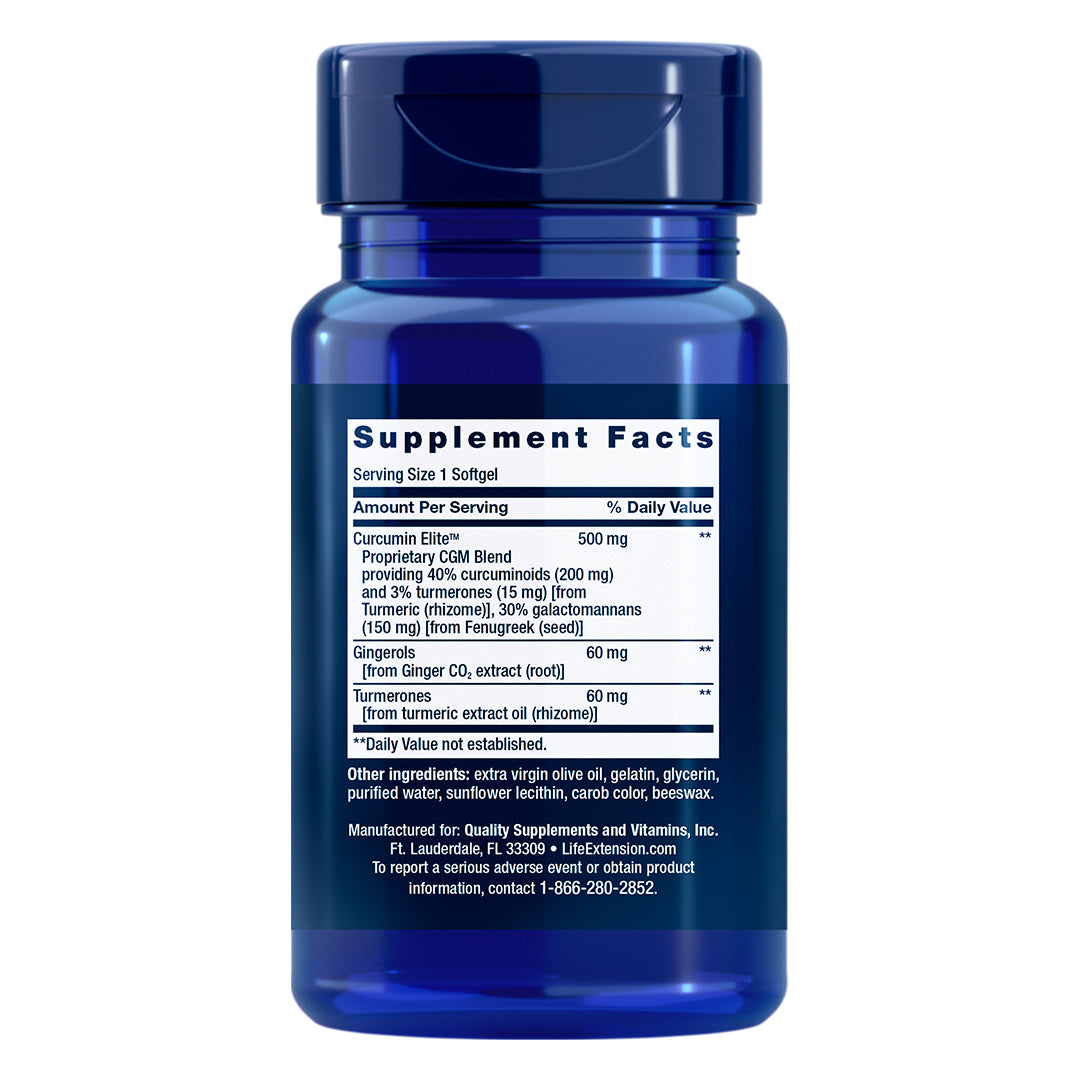 Advanced Curcumin Elite™ Turmeric Extract, Ginger & Turmerones
