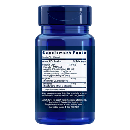 Advanced Curcumin Elite™ Turmeric Extract, Ginger & Turmerones