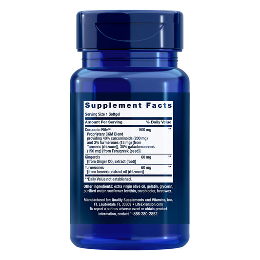 Advanced Curcumin Elite™ Turmeric Extract, Ginger & Turmerones